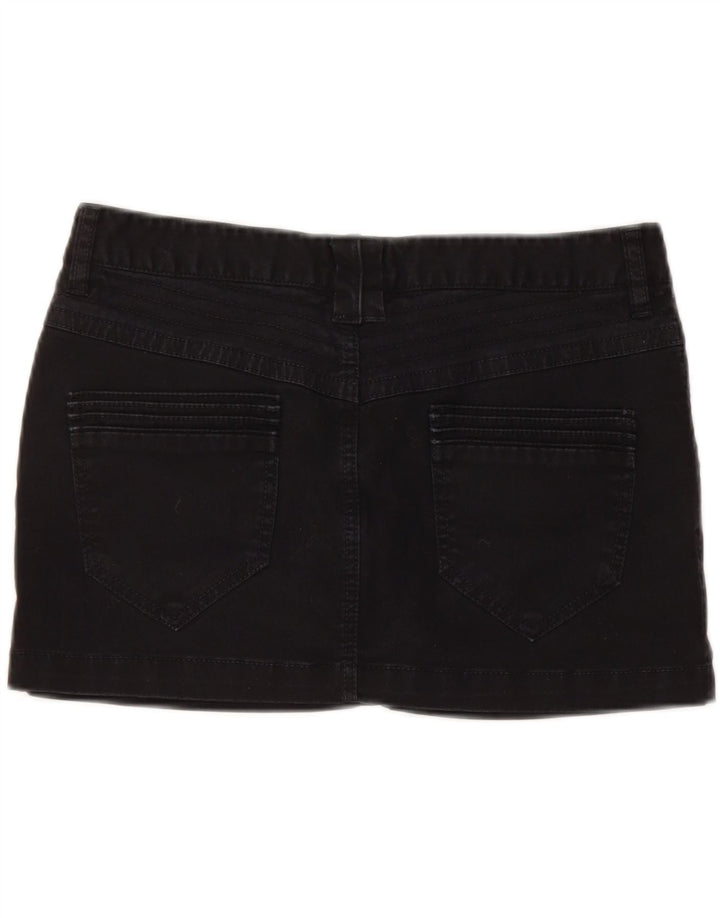 Diesel Damen Mini-Jeansrock W29 Mittelschwarze Baumwolle