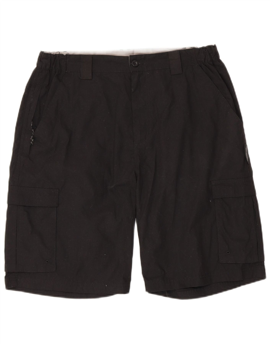 MOUNTAIN WAREHOUSE Herren Cargoshorts W34 Große schwarze Baumwolle