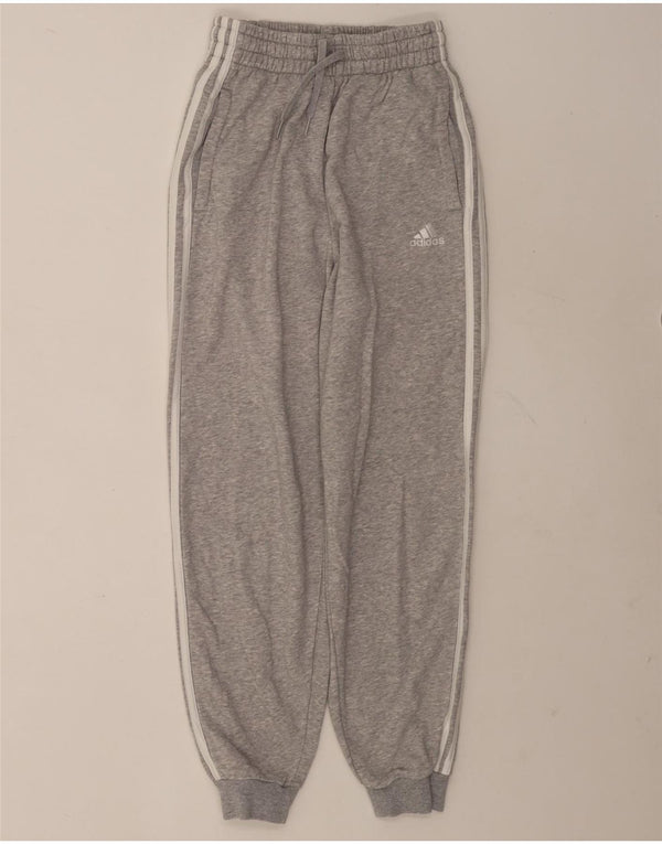 Adidas Damen Trainingshose Jogger UK 4/6 XS Graue Baumwolle