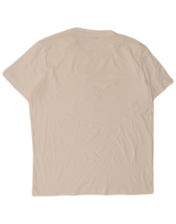 Calvin Klein Jeans Herren Grafik T-Shirt Top XL Weiß