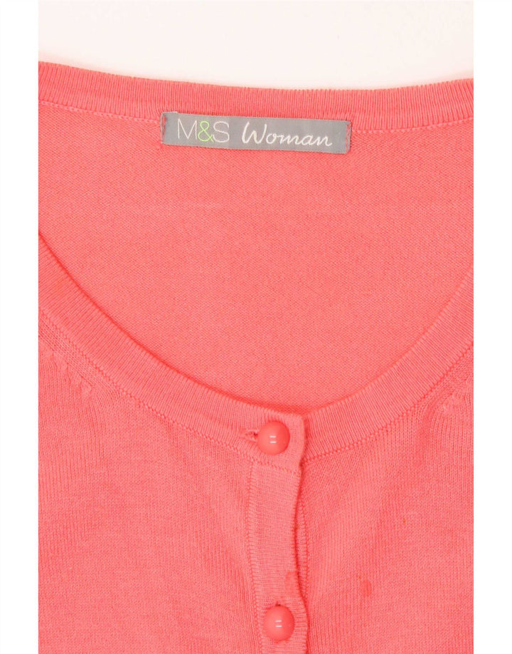 Marks & Spencer Damen-Cardigan-Pullover UK 10 Small Pink