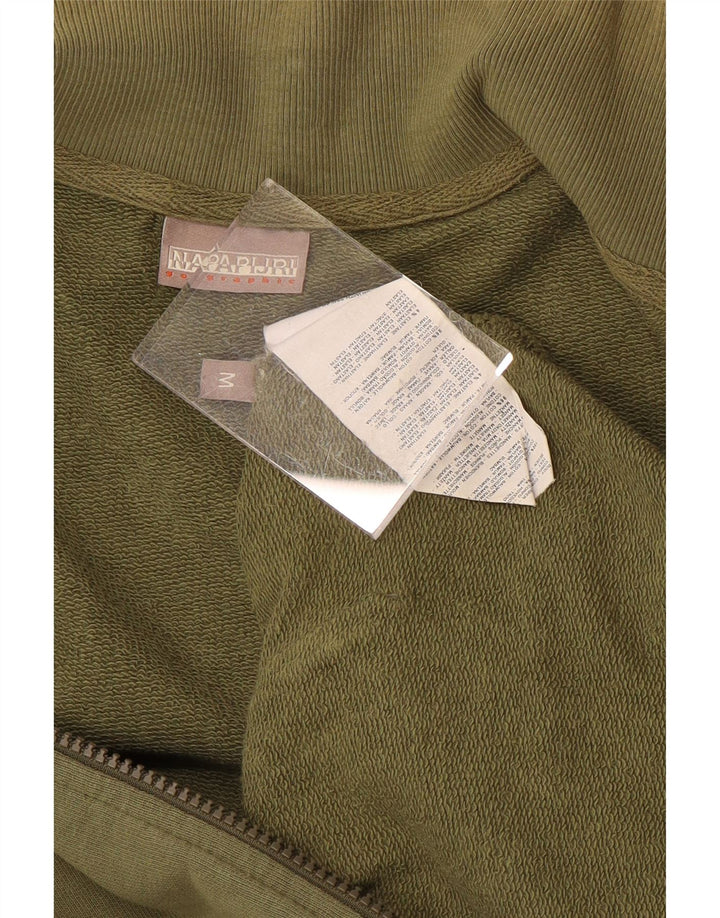 NAPAPIJRI Herren-Trainingsanzug mit grafischem Oberteil, mittlere Khaki-Baumwolle