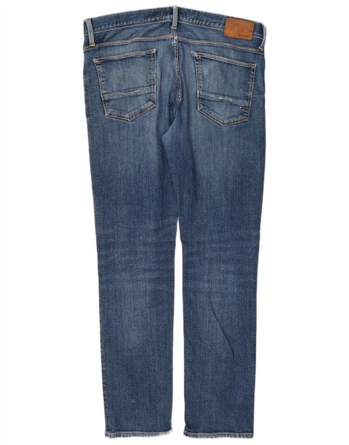 Tommy Hilfiger Herren Slim Jeans W36 L30 Blaue Baumwolle