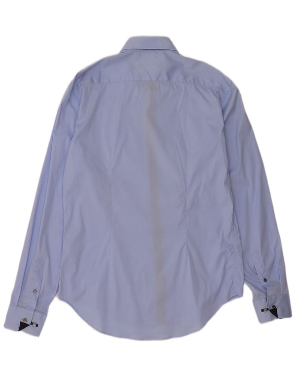 Zara Mens Slim Fit Shirt Large Blue
