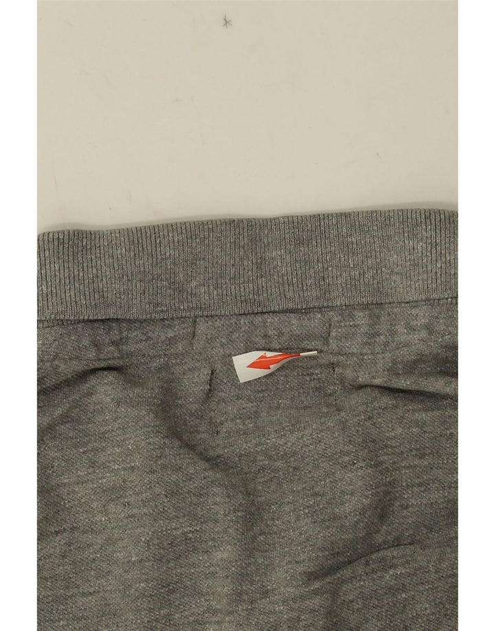 Jack & Jones Herren-Poloshirt mit Grafik, Größe S, Grau meliert