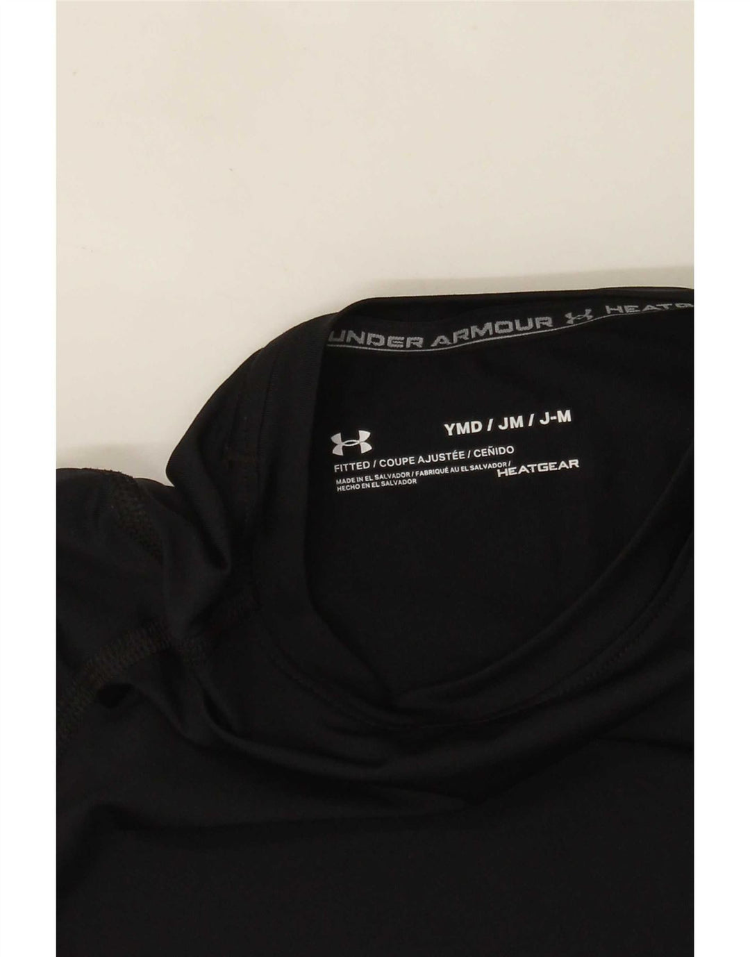 Under Armour Jungen Heat Gear Top Langarm 9–10 Jahre Medium Schwarz