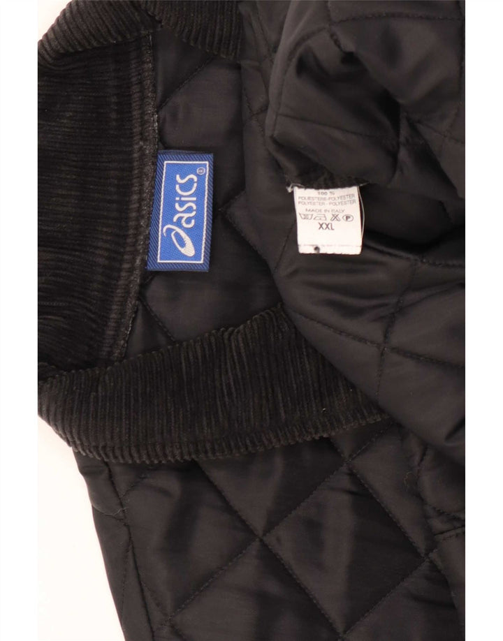 Asics Herren Steppmantel UK 44 2XL Schwarz Polyester