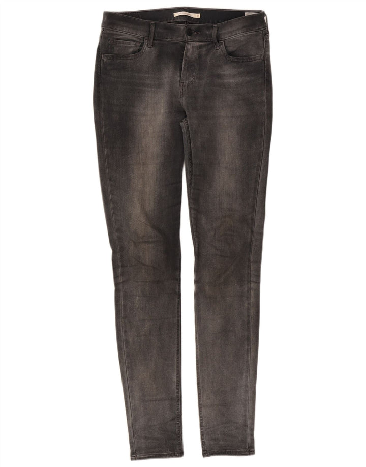Levi's Damen 710 Super Skinny Jeans W31 L32 Graue Baumwolle