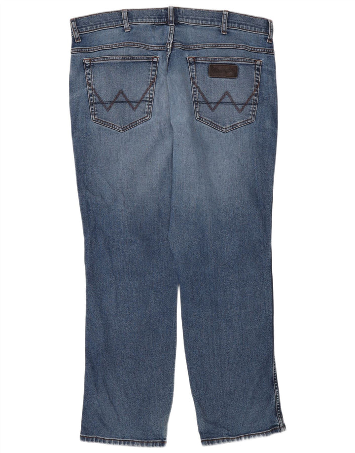 Wrangler Herren Texas Straight Jeans W38 L30 Blaue Baumwolle