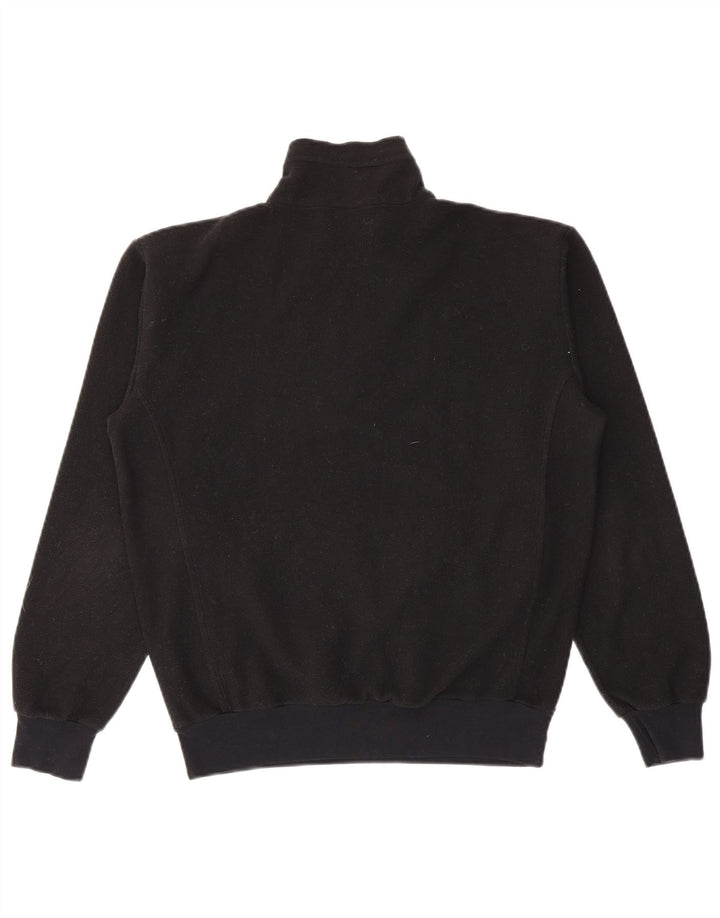 Champion Damen-Fleecepullover mit Reißverschluss, UK 14, Mittelschwarz, Polyester