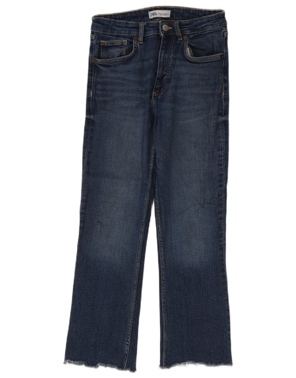 Zara Damen Bootcut Jeans EU 36 XS W26 L25 Blau