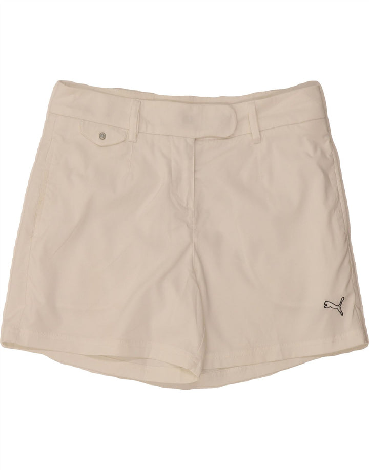 PUMA Womens Chino Shorts W32 Large White Vintage Puma and Second-Hand Puma from Messina Hembry 
