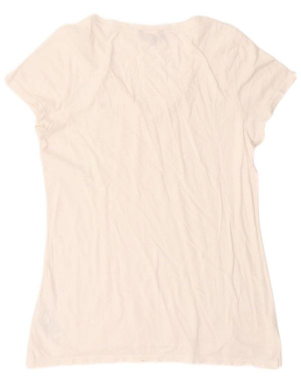 Tommy Hilfiger Damen T-Shirt Top UK 20 2XL Weiße Baumwolle