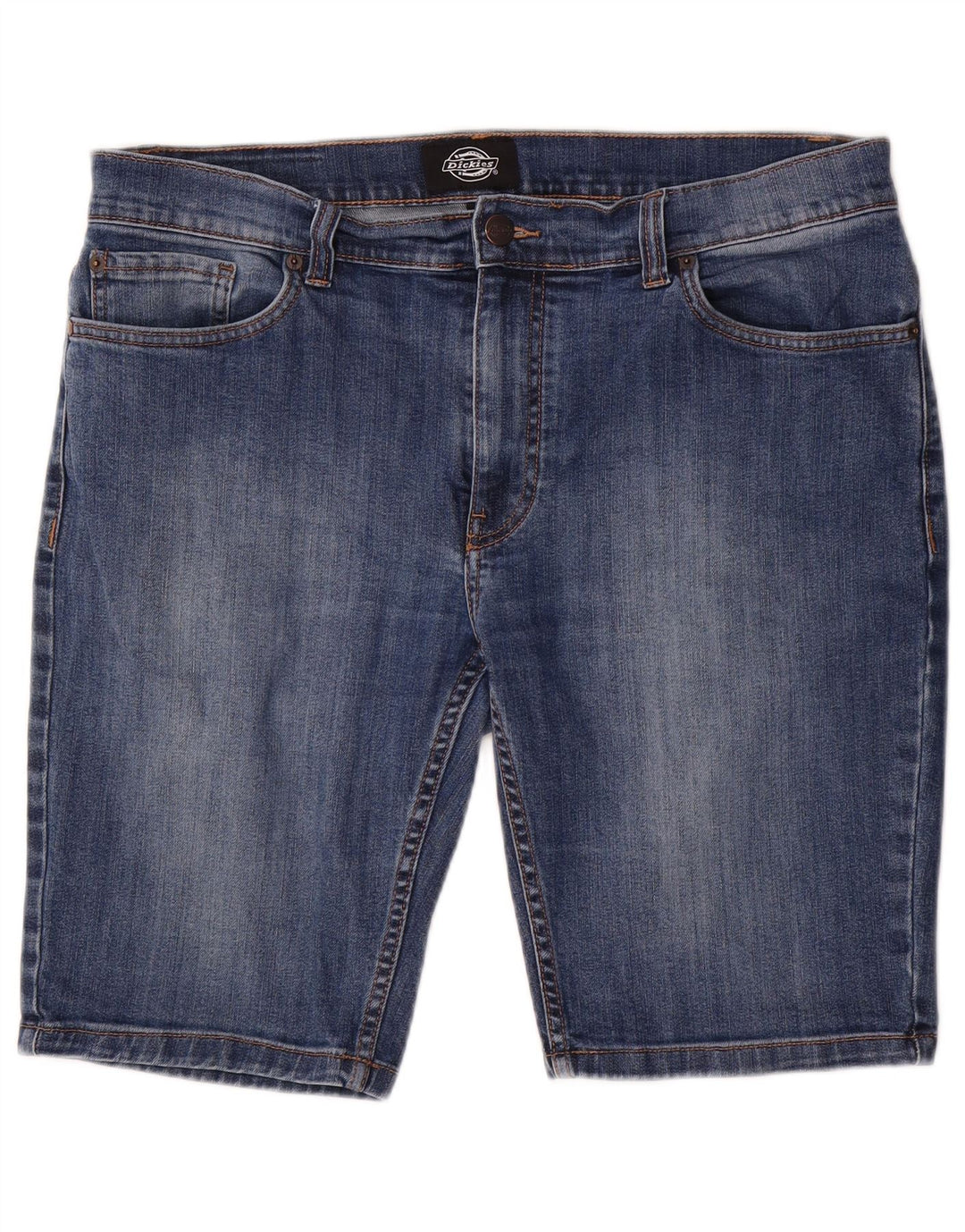 Dickies Herren-Jeansshorts, W36, groß, blaue Baumwolle