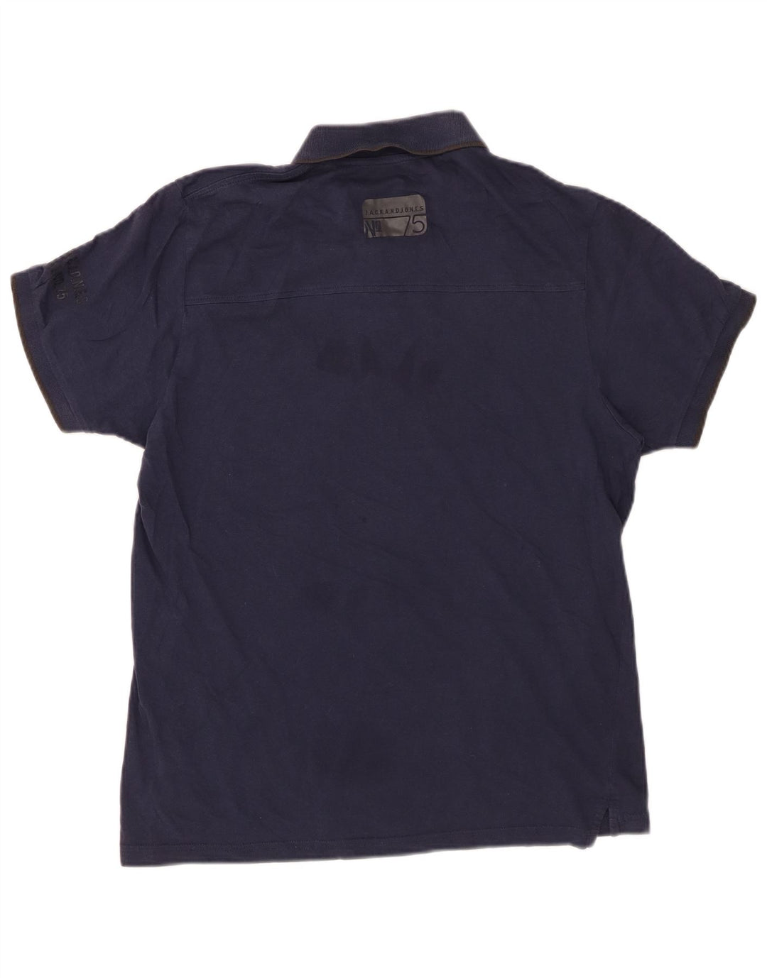 JACK & JONES Herren-Poloshirt, große marineblaue Baumwolle