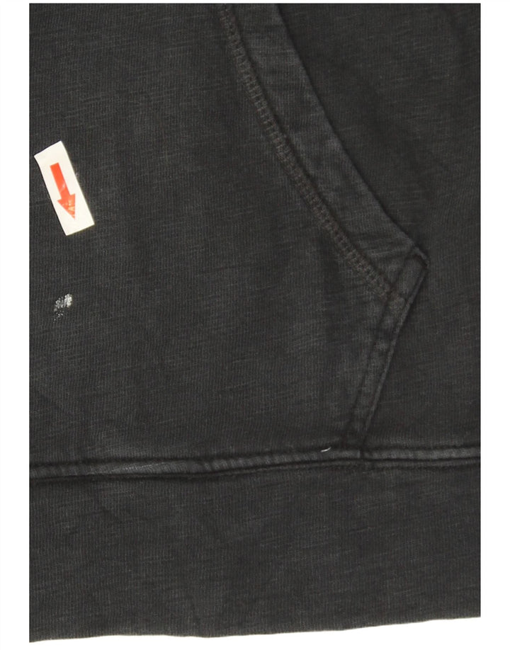 Champion Damen Heritage Oversized Sweatshirt Pullover UK 10 Small Schwarz