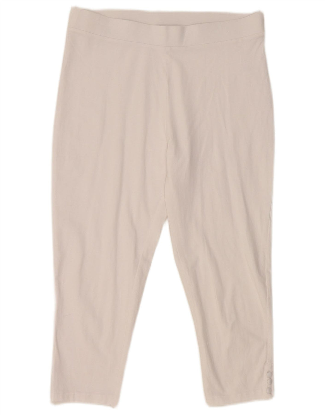 M&Co Damen Capri-Leggings UK 14 Large Weiße Baumwolle