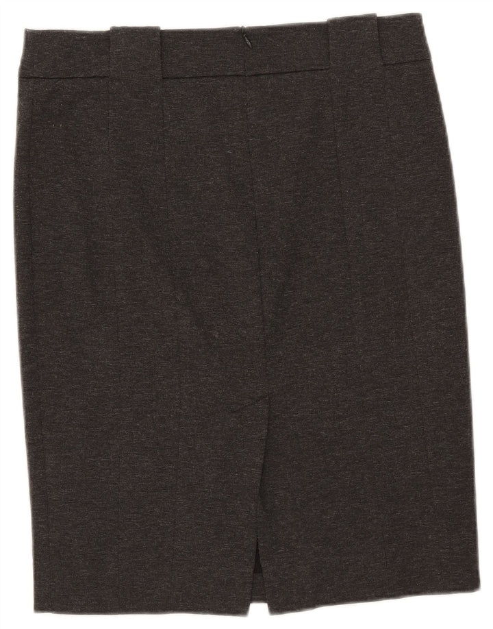 Zara Damen Bleistiftrock Large W30 Grau meliert