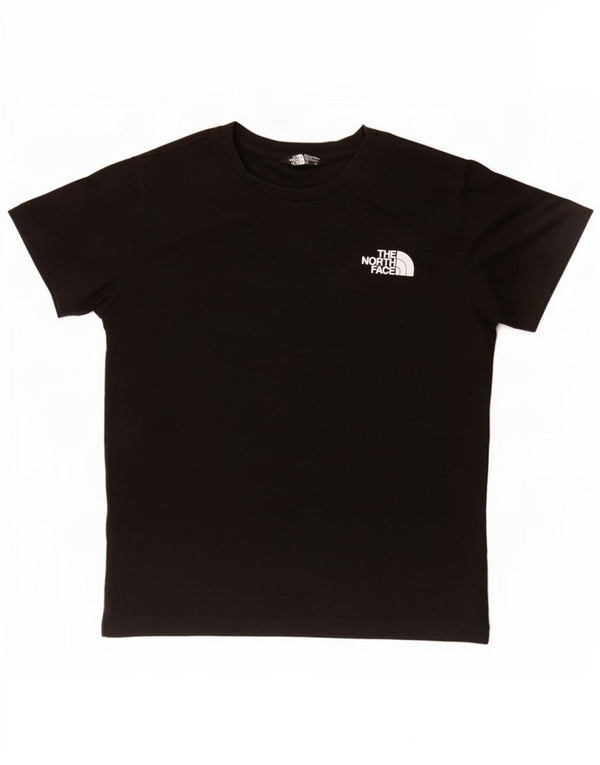 The North Face Jungen-T-Shirt mit Grafik, 11–12 Jahre, schwarze Baumwolle