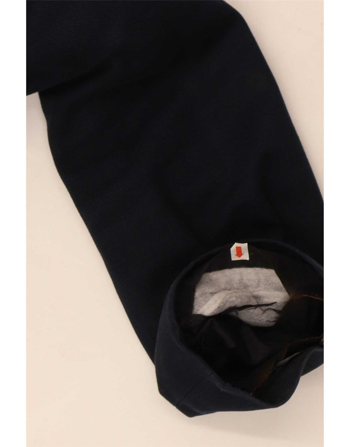 Hugo Boss Herrenmantel EU 52 XL Marineblaue Baumwolle
