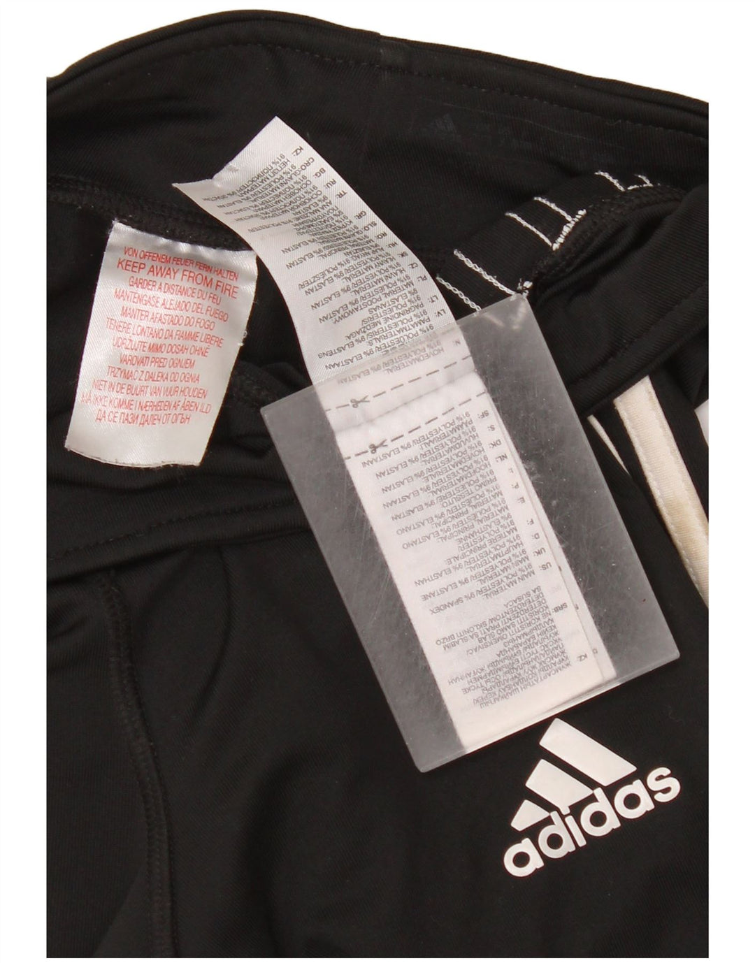 Adidas Mädchen-Leggings, 9–10 Jahre, schwarzes Polyester