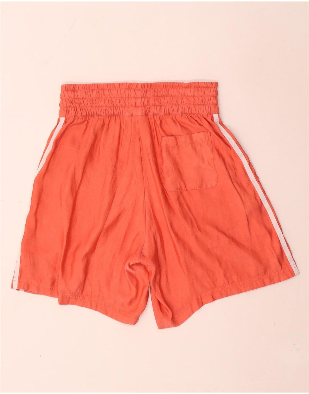 Adidas Damen Sportshorts UK 10 Small Orange Polyester