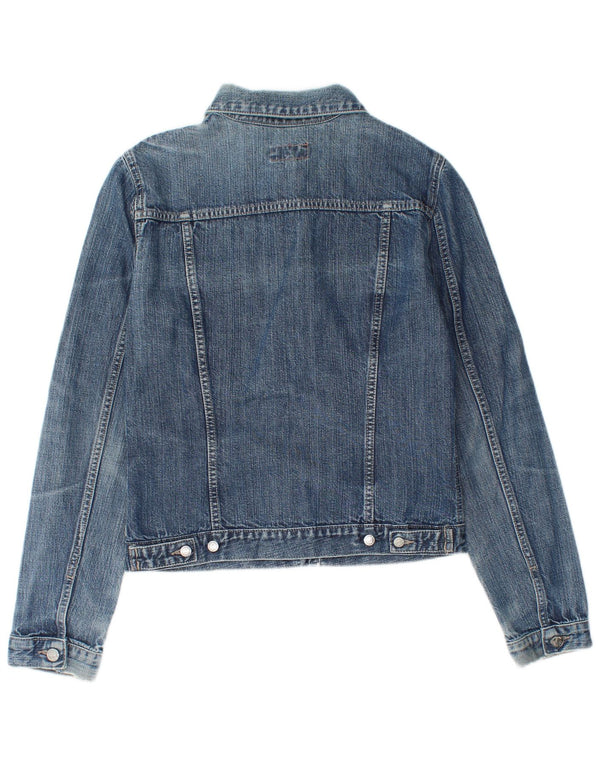 Carrera Damen Jeansjacke UK 12 Mittelblaue Baumwolle