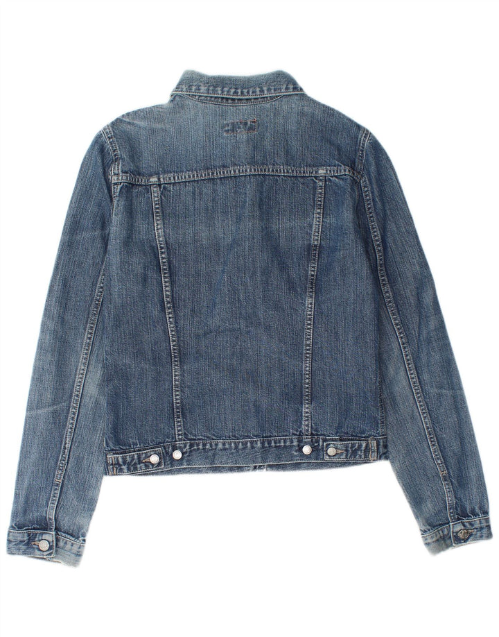 Carrera Damen Jeansjacke UK 12 Mittelblaue Baumwolle