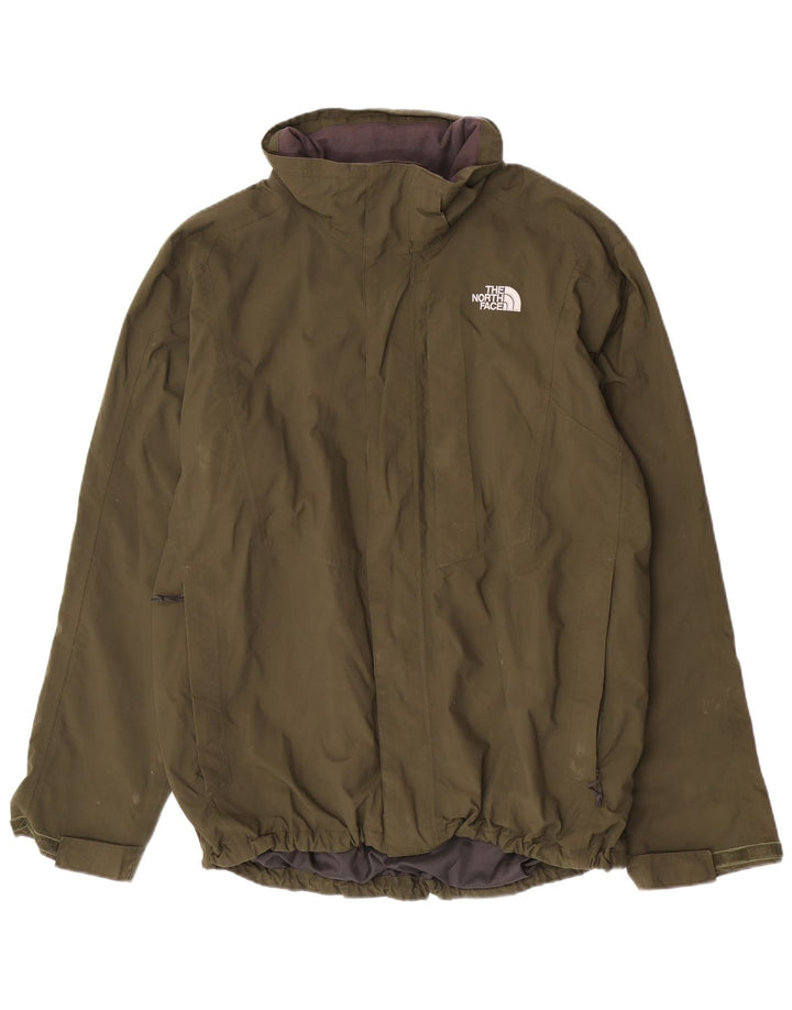 The North Face Herren-Windbreaker-Jacke, UK 40, großes grünes Nylon