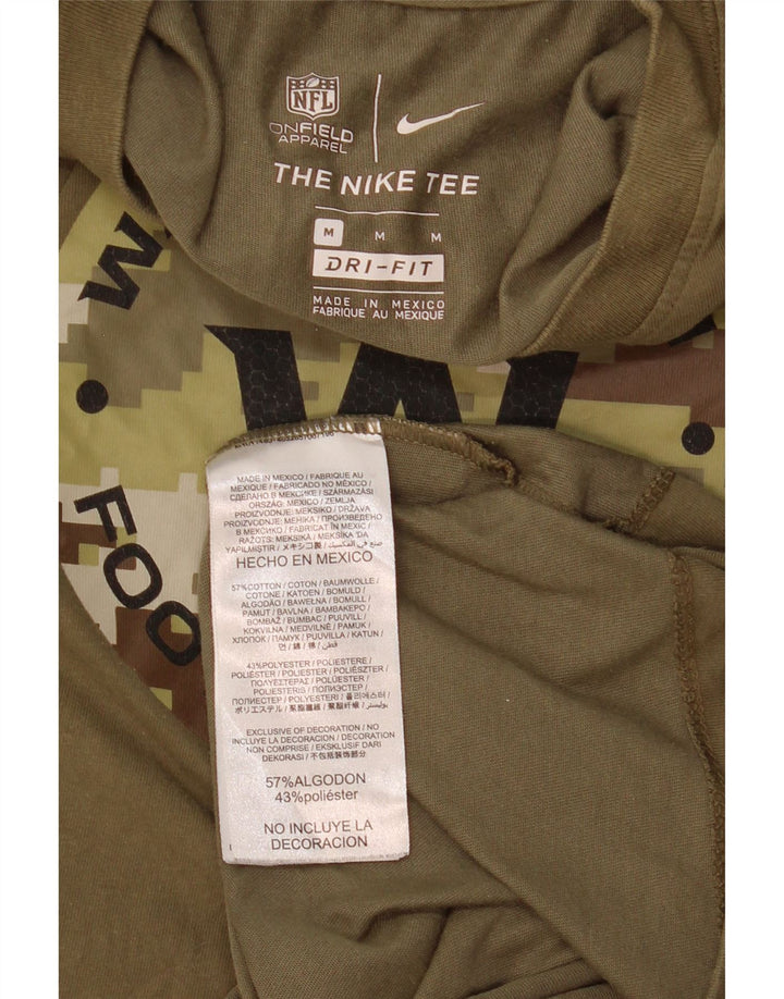 Nike Herren Washington Graphic Top Langarm Medium Khaki Baumwolle