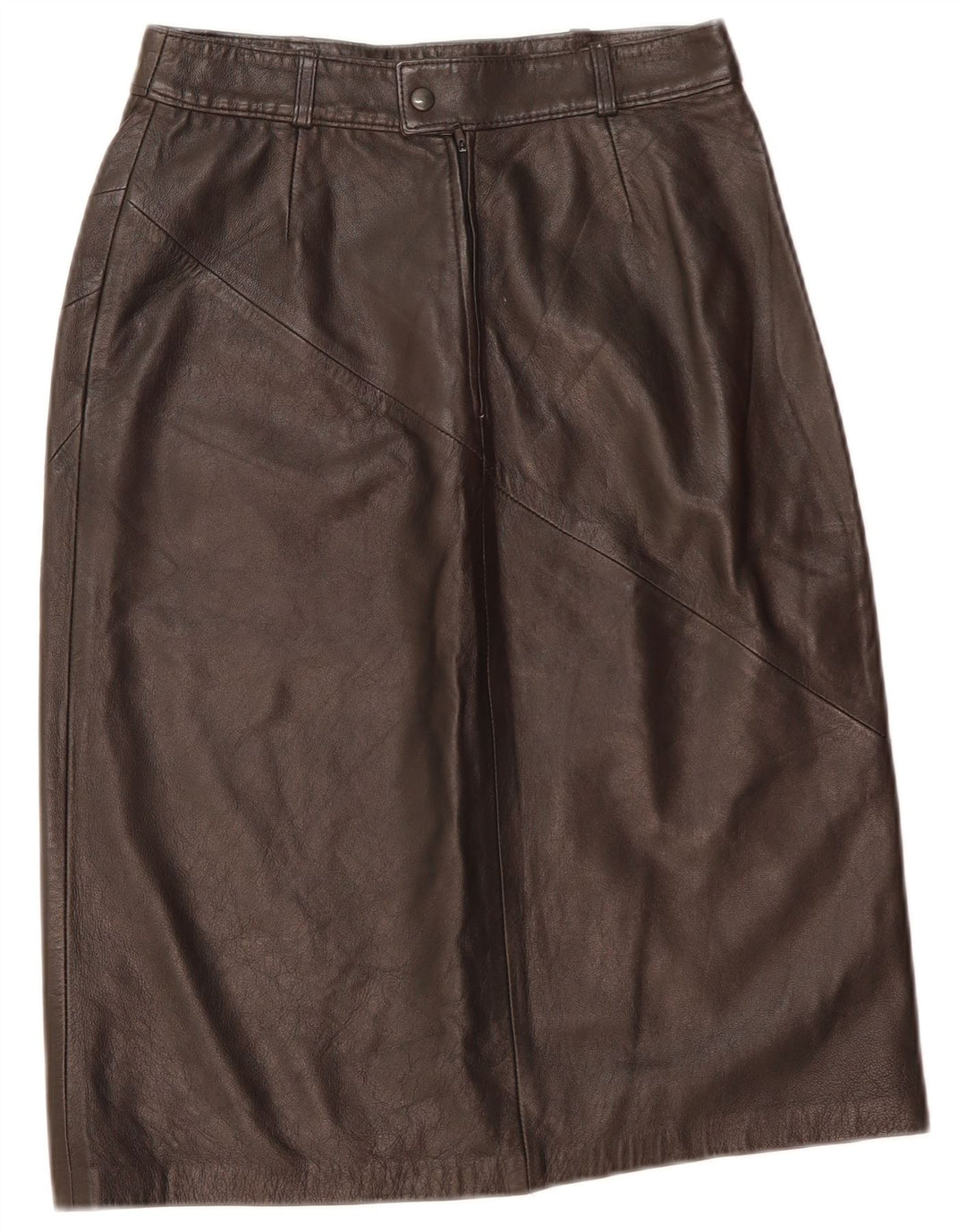 Vintage Damen Lederrock W26 Kleines schwarzes Leder