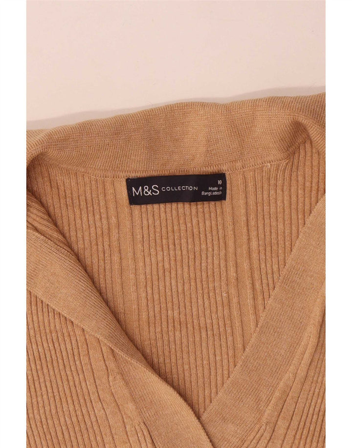 Marks & Spencer Damen-Pullover, übergroß, Rollkragenpullover, Gr. 10, Größe S, Beige