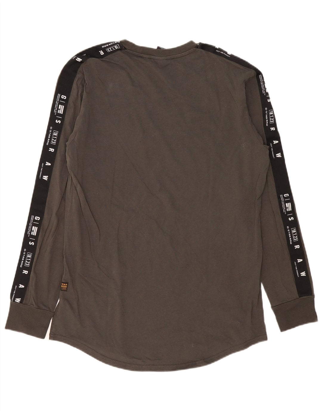G-Star Herren Graphic Top Langarm Mittelgrau Farbblock