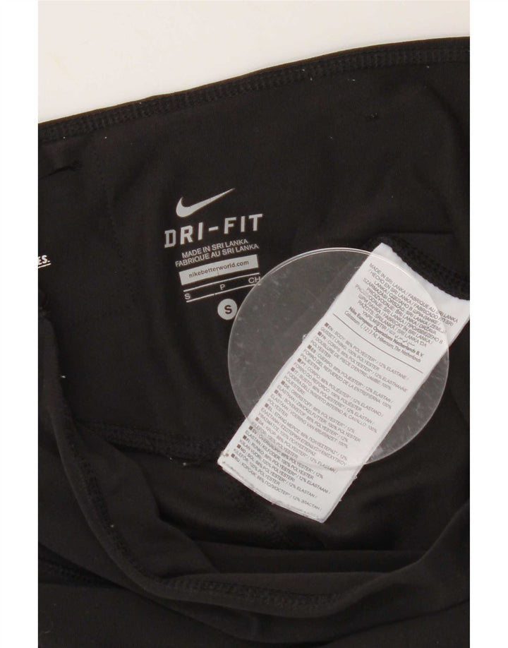 Nike Damen Dri Fit Leggings UK 10 Small Schwarz Polyester