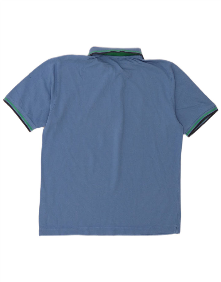 Kappa Herren-Poloshirt, kleine blaue Baumwolle