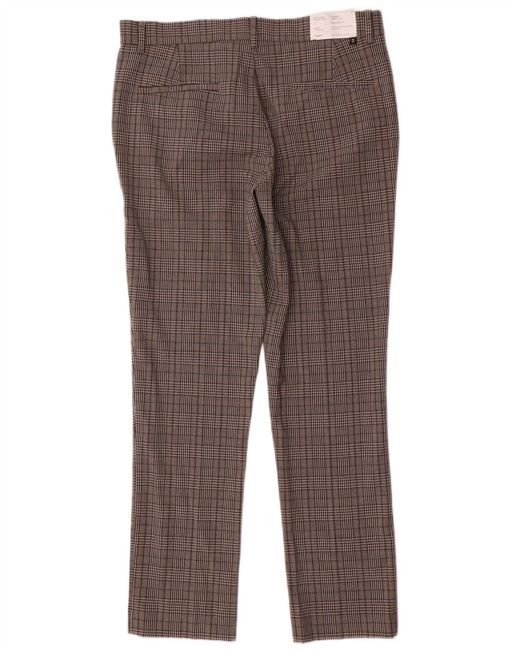 Farah Slim Chino-Hose für Herren, W32, L30, grau kariertes Polyester