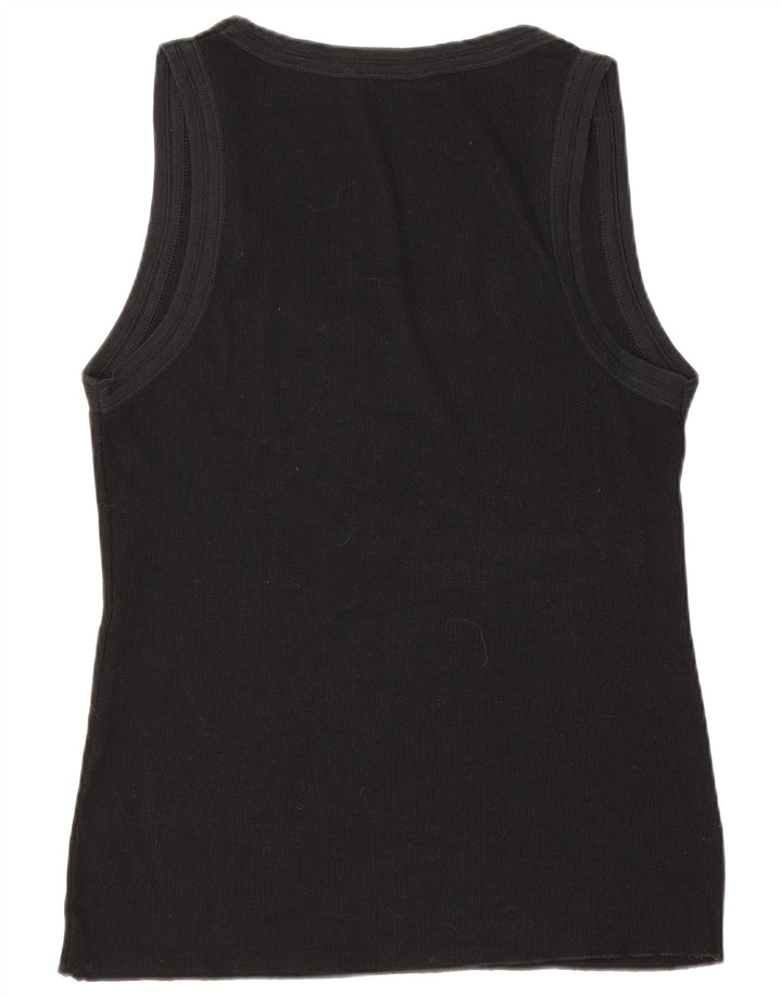Zara Damen Weste Top UK 14 Large Schwarz