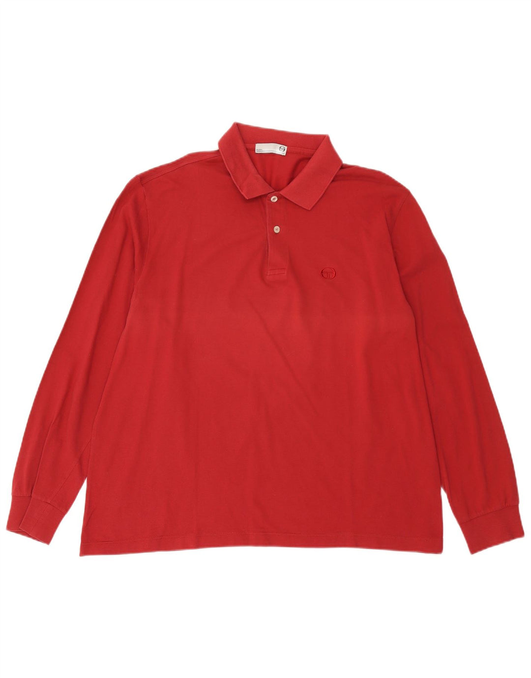 Milano Herren-Langarm-Poloshirt, Größe L, Rot