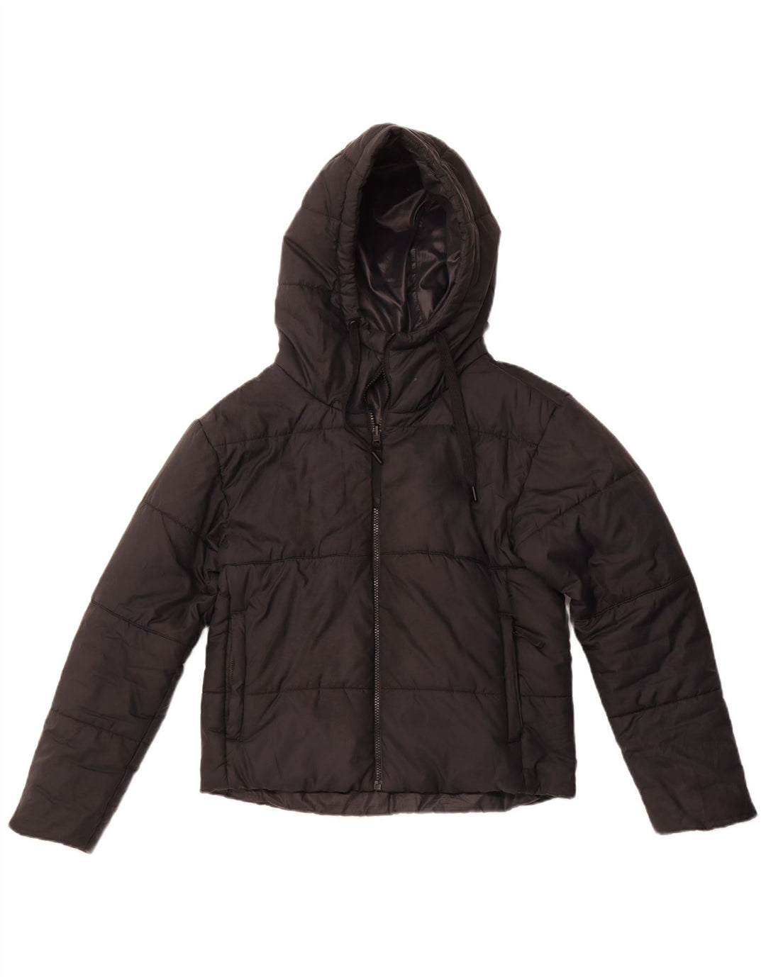NIKE Damen Kapuzenjacke, wendbar, wattiert, Gr. 10, Größe S, Schwarz, Polyester