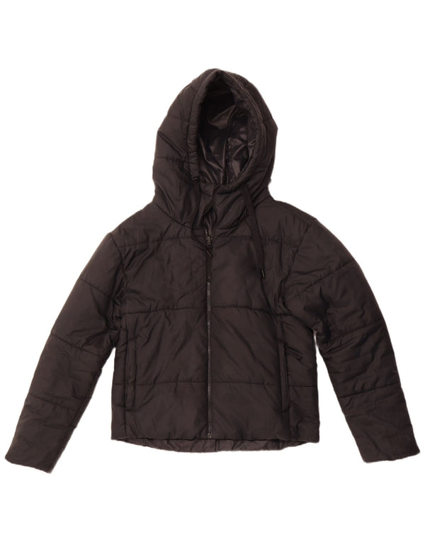 NIKE Damen Kapuzenjacke, wendbar, wattiert, Gr. 10, Größe S, Schwarz, Polyester