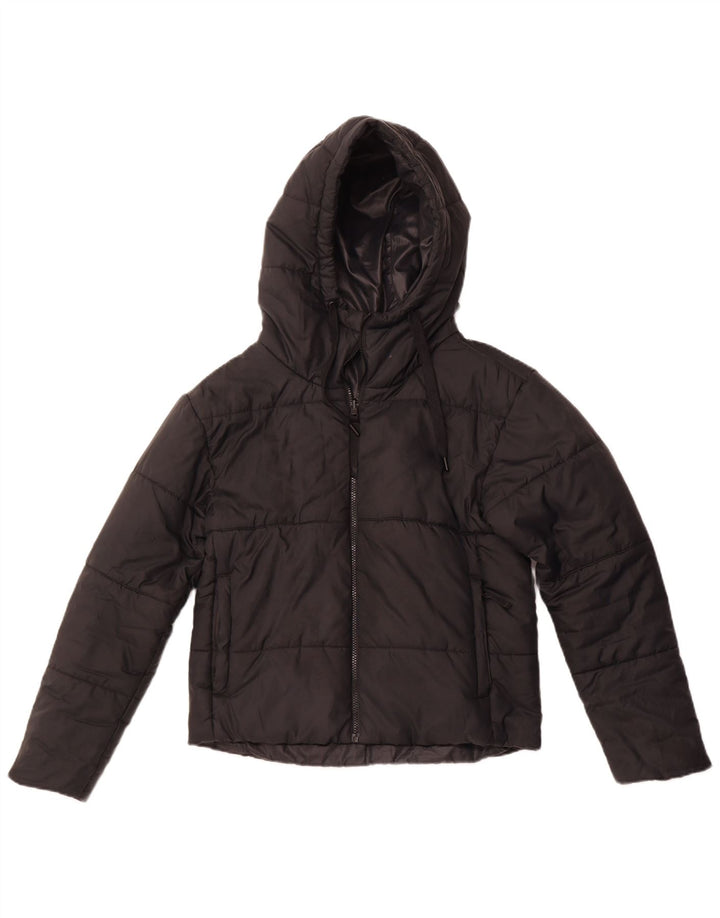 NIKE Damen Kapuzenjacke, wendbar, wattiert, Gr. 10, Größe S, Schwarz, Polyester
