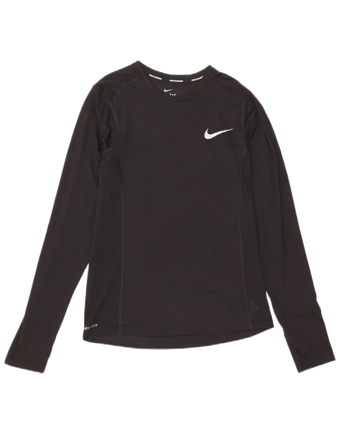 Nike Herren Dri Fit Top Langarm Small Schwarz Polyester