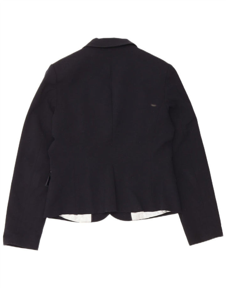 CALVIN KLEIN Damen 2-Knopf-Blazerjacke UK 14 Mittelmarineblau