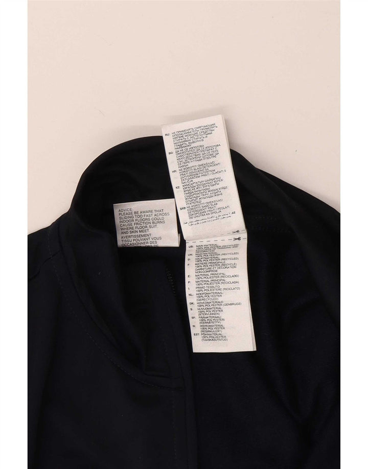 Nike Herren-Trainingsanzug-Top-Jacke aus mittelblauem Polyester in Marineblau