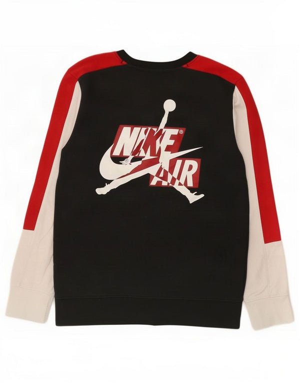 Jordan Jungen-Sweatshirt mit Grafik, 12–13 Jahre, Größe L, Schwarz, Farbblock