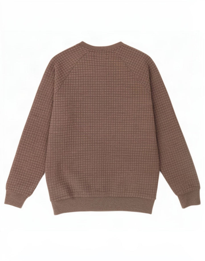 Zara Herren Sweatshirt Pullover XL grau kariert Polyester