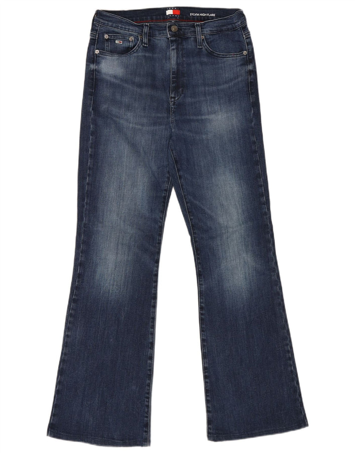 Tommy Hilfiger Damen Sylvia Flared Jeans W30 L32 Marineblau Baumwolle