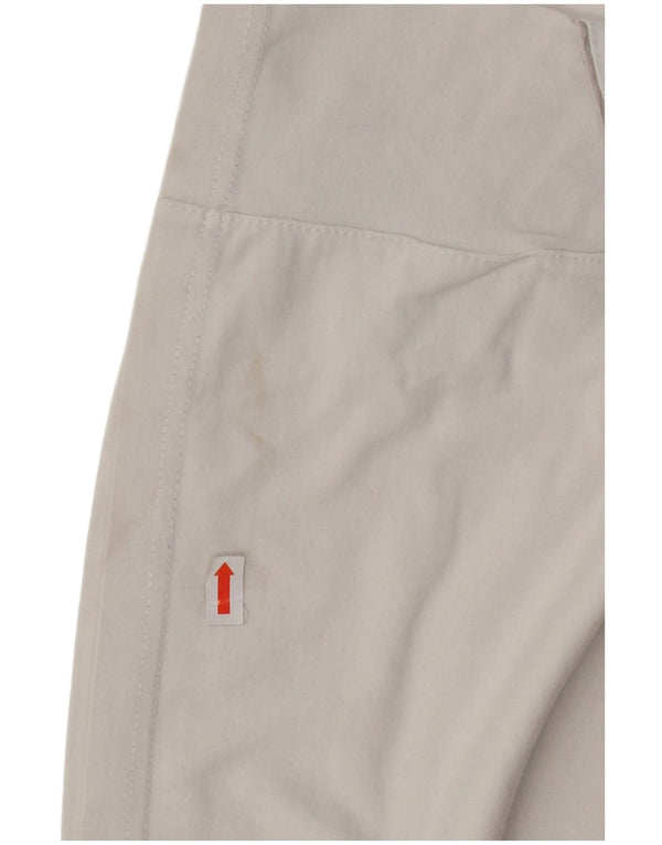 ADIDAS Damen T-Shirt Top UK 14 Large Off White Baumwolle