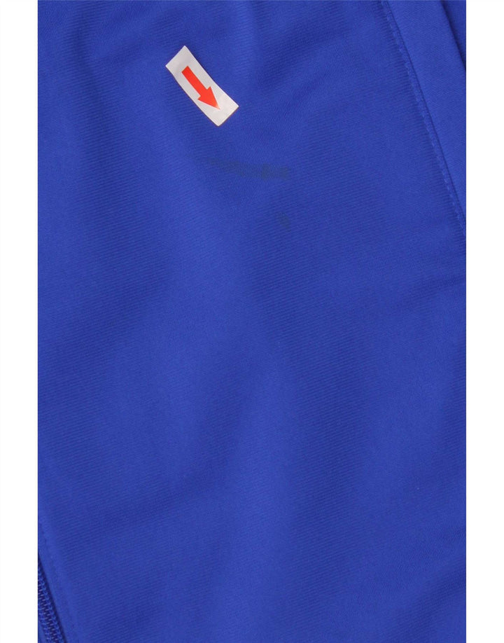 Adidas Herren-Trainingsanzug mit grafischem Oberteil, Mittelblaues Farbblock-Polyester