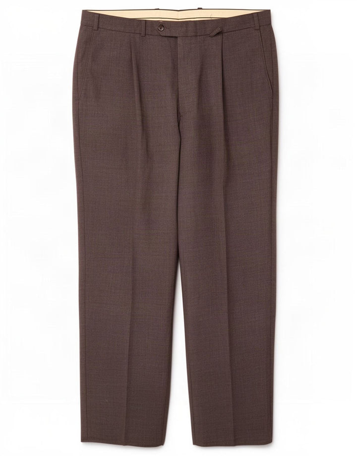 Marks & Spencer Herren-Anzughose mit Pegged-Anzug, W36, L29, graues Polyester